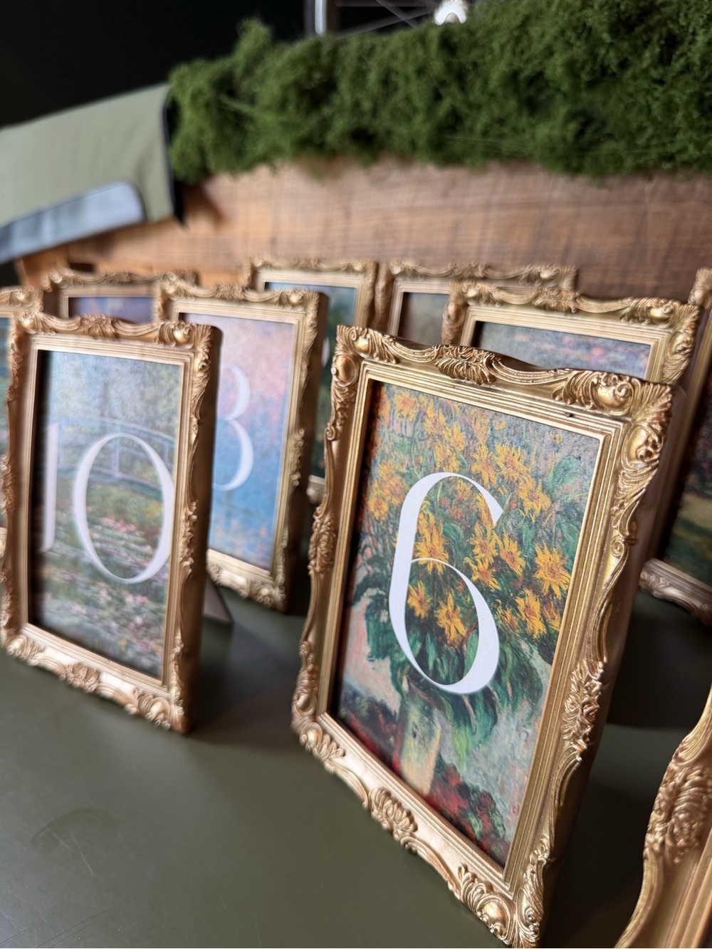 Monet Painting Table Numbers - Picture 2 of 4